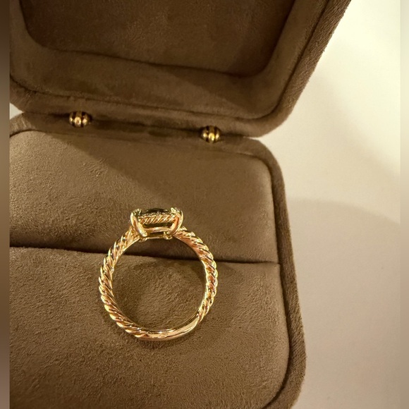 David Yurman PETITE CHATELAINE® PAVÉ BEZEL RING - Picture 6 of 7